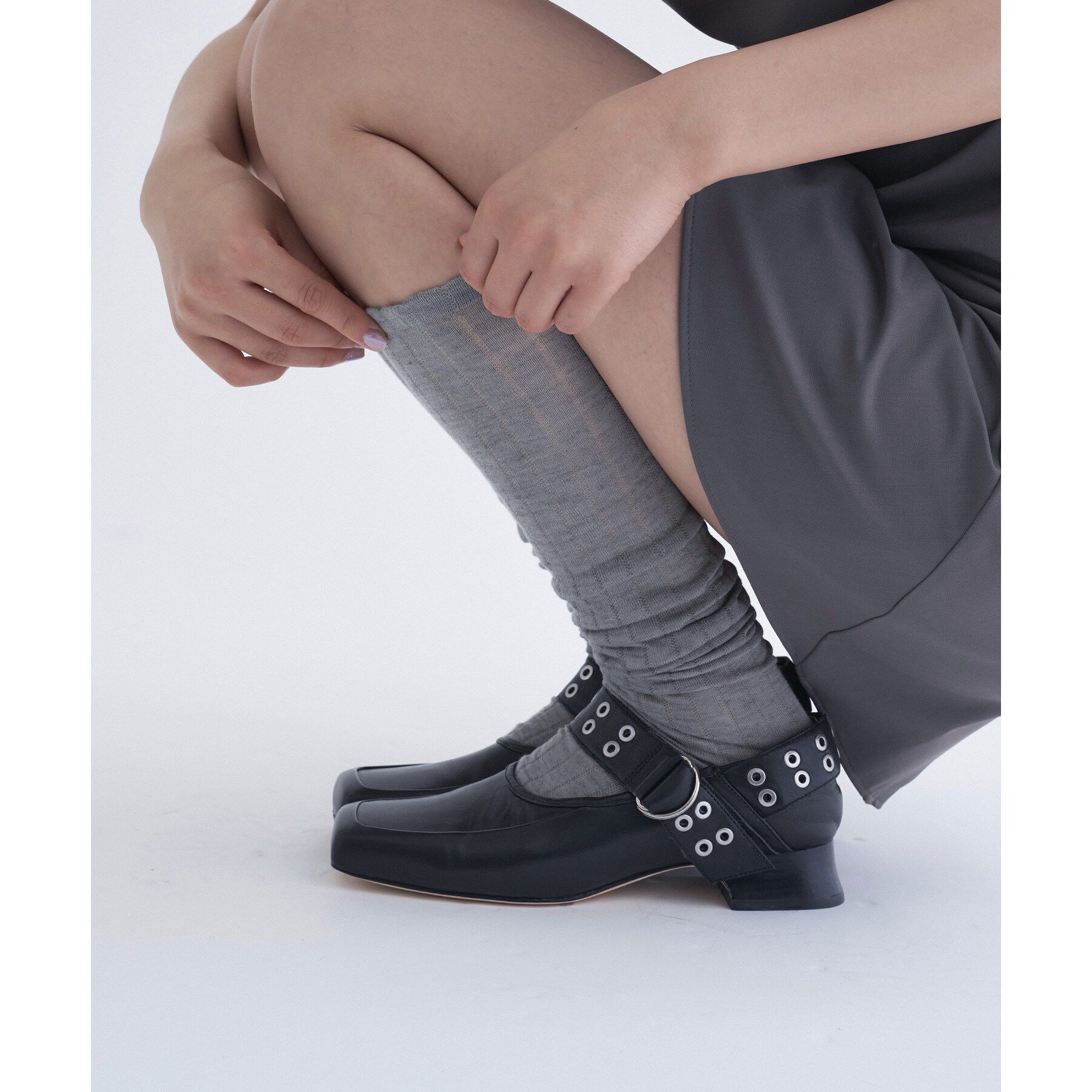 CODE A「ALM．｜JEWELER LEATHER PUMPS」|パンプス|