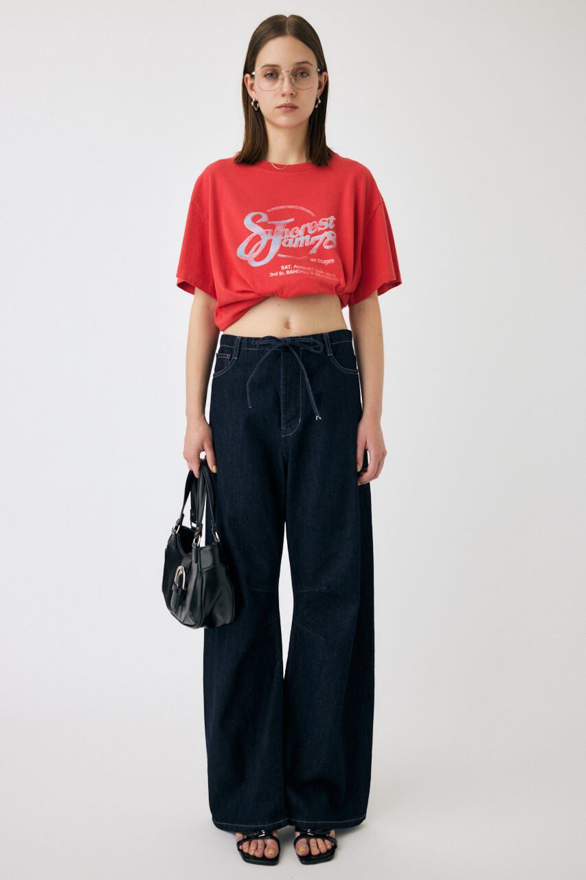 MOUSSY「EASY WAIST LIGHT ストレートデニム」|デニム|