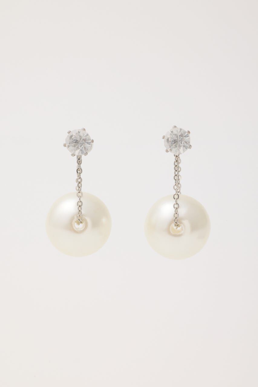 rienda「フェイクパールハンギングピアス」|ピアス|
