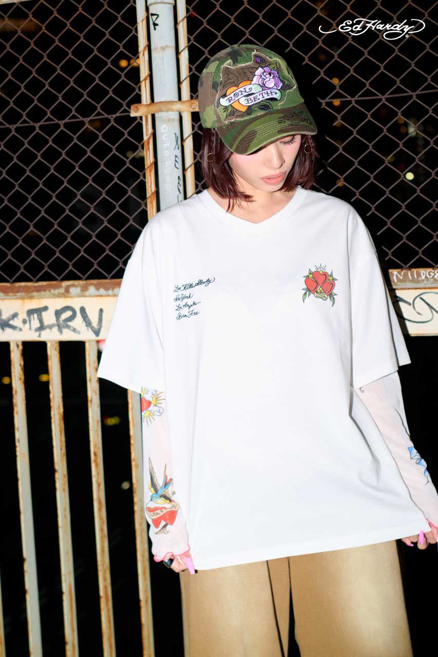 RODEO CROWNS「(Ed Hardy) ETERNAL LOVE Tシャツ」|Tシャツ・カットソー|