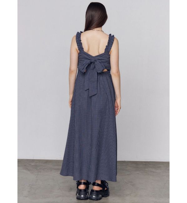 EMODA「バックオープンリボンマキシワンピース」|ワンピース|
