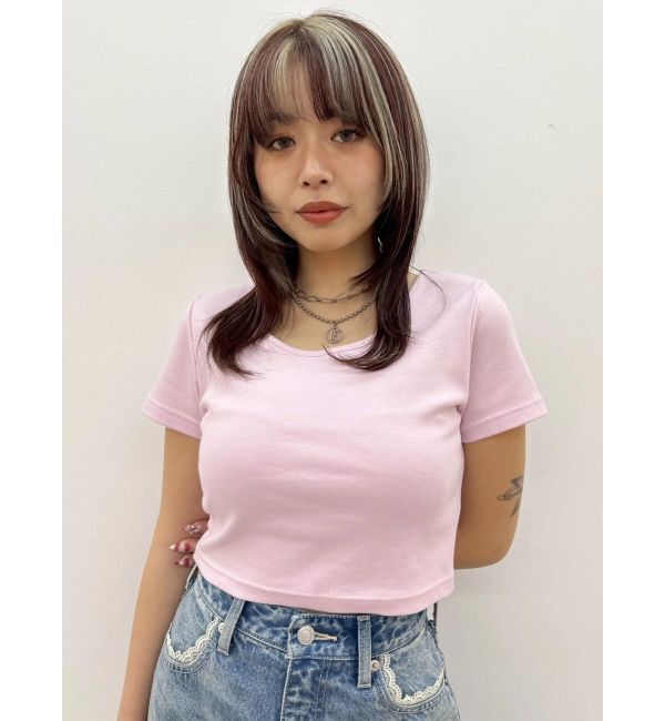 EVRIS「【MADE IN JAPAN】BASICシンプルショートTシャツ」|Tシャツ・カットソー|