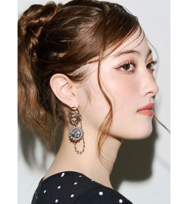 EVRIS「SUNNY BALL CHAIN ピアス」|ピアス|