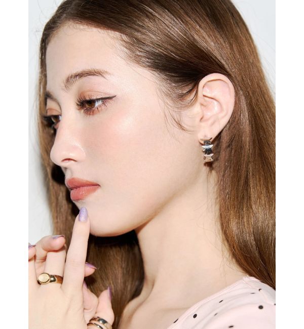 EVRIS「STAR HOOP ピアス」|ピアス|