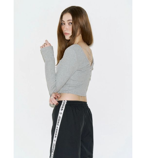 EVRIS「BACK CHARM ロングスリーブトップス」|Tシャツ・カットソー|