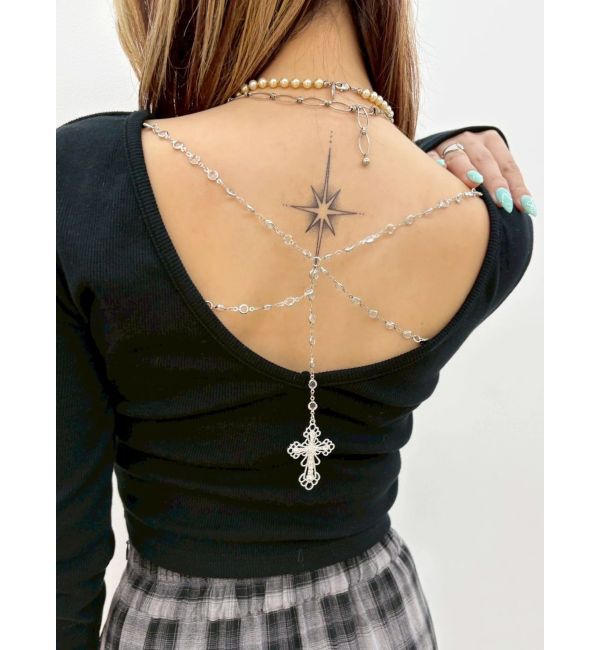 EVRIS「BACK CHARM ロングスリーブトップス」|Tシャツ・カットソー|