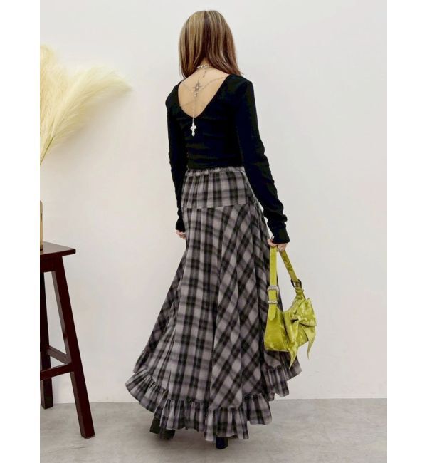 EVRIS「BACK CHARM ロングスリーブトップス」|Tシャツ・カットソー|
