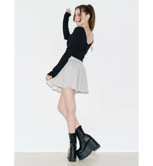 EVRIS「BACK CHARM ロングスリーブトップス」|Tシャツ・カットソー|