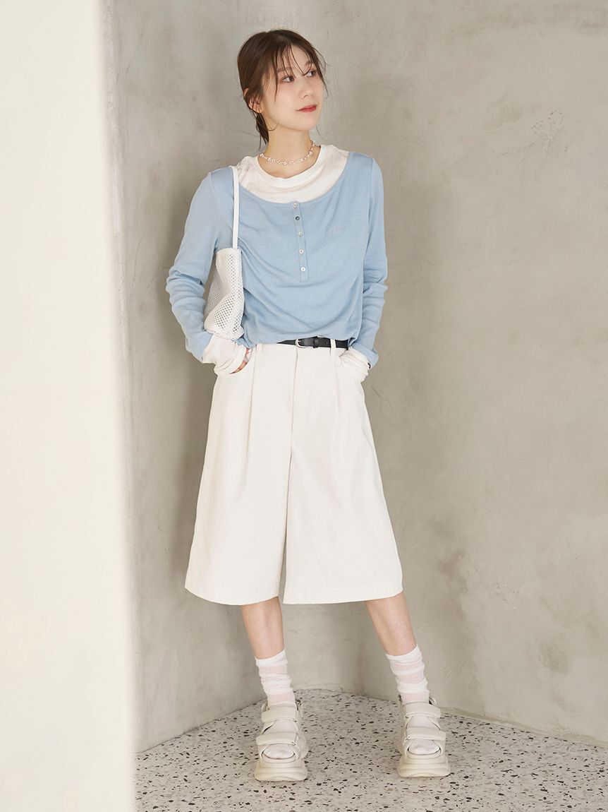emmi atelier「eco ベルトセットバミューダパンツ」|その他|