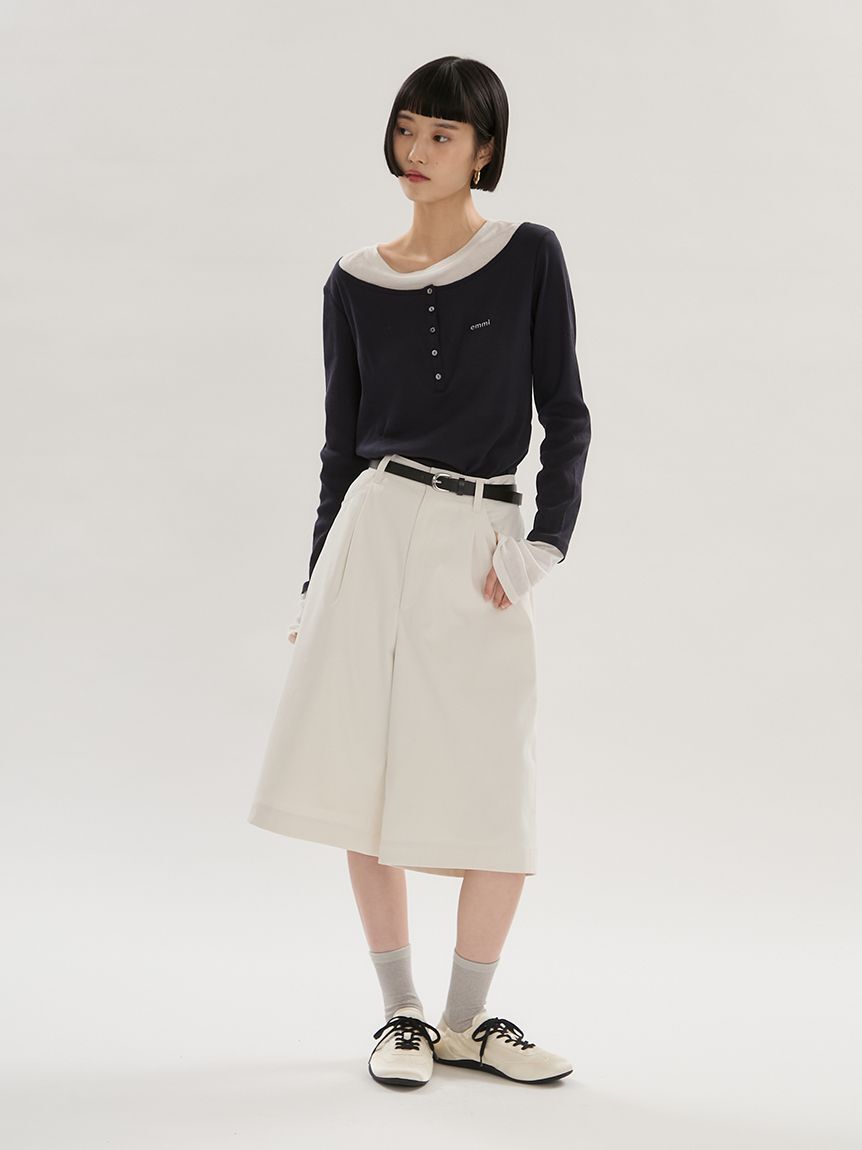 emmi atelier「eco ベルトセットバミューダパンツ」|その他|