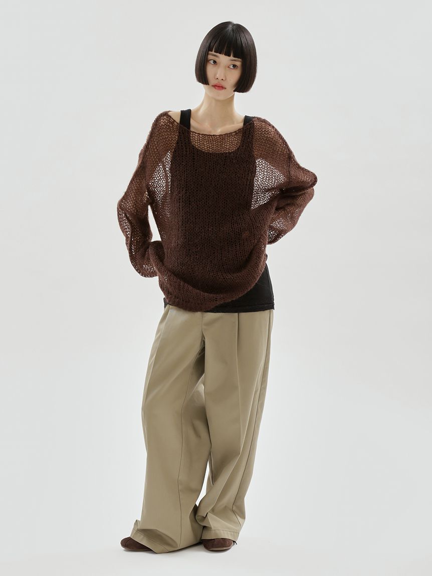 emmi atelier「【Dickies(R)&times;emmi】タックワイドパンツ」|チノ|