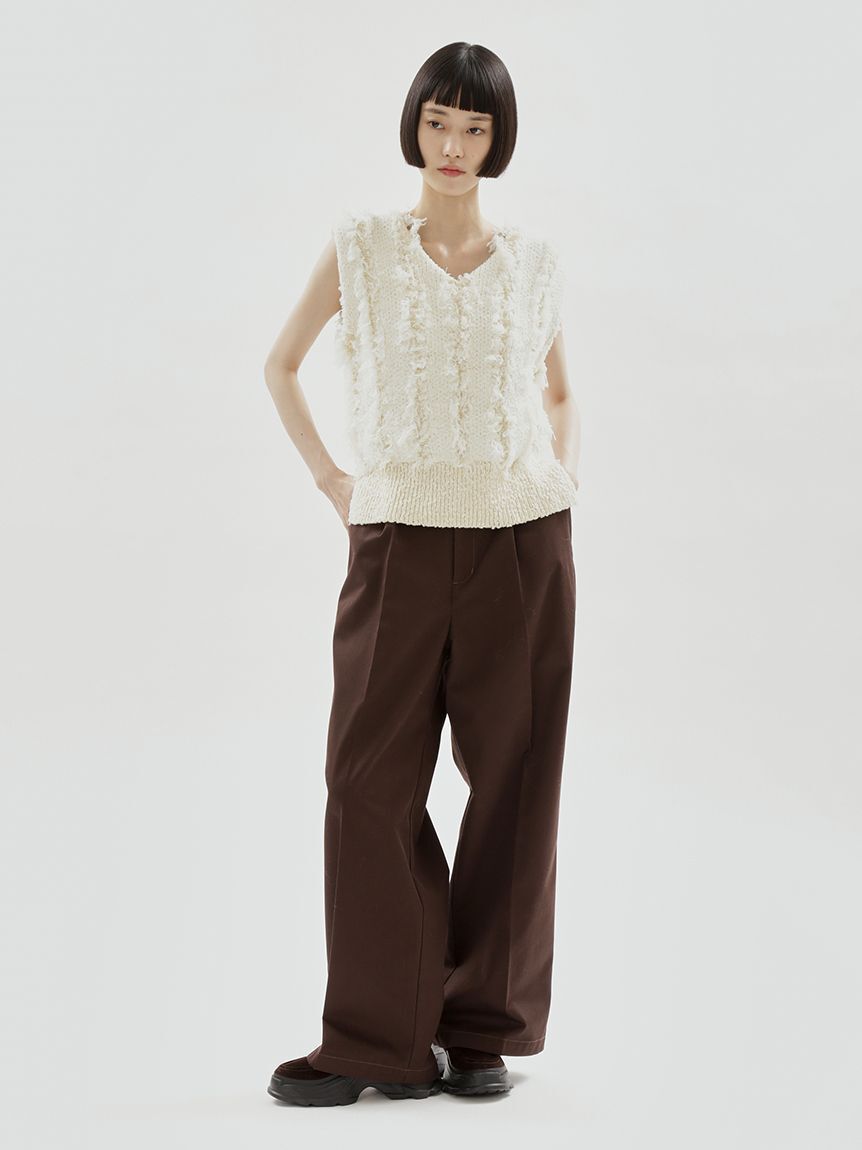 emmi atelier「【Dickies(R)&times;emmi】タックワイドパンツ」|チノ|