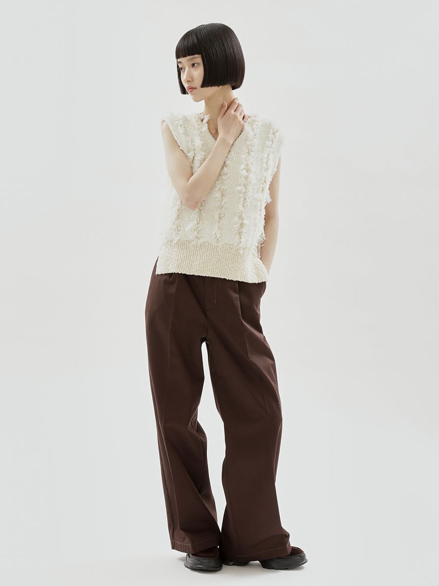 emmi atelier「【Dickies(R)&times;emmi】タックワイドパンツ」|チノ|