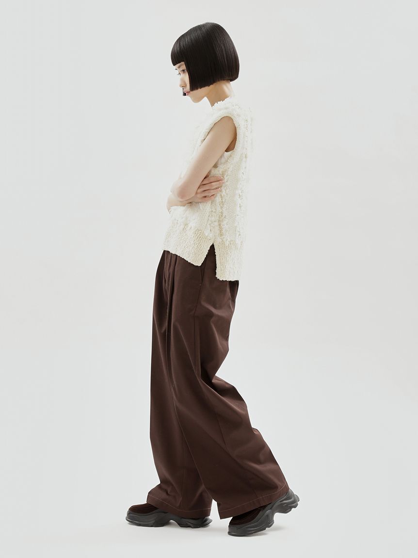 emmi atelier「【Dickies(R)&times;emmi】タックワイドパンツ」|チノ|