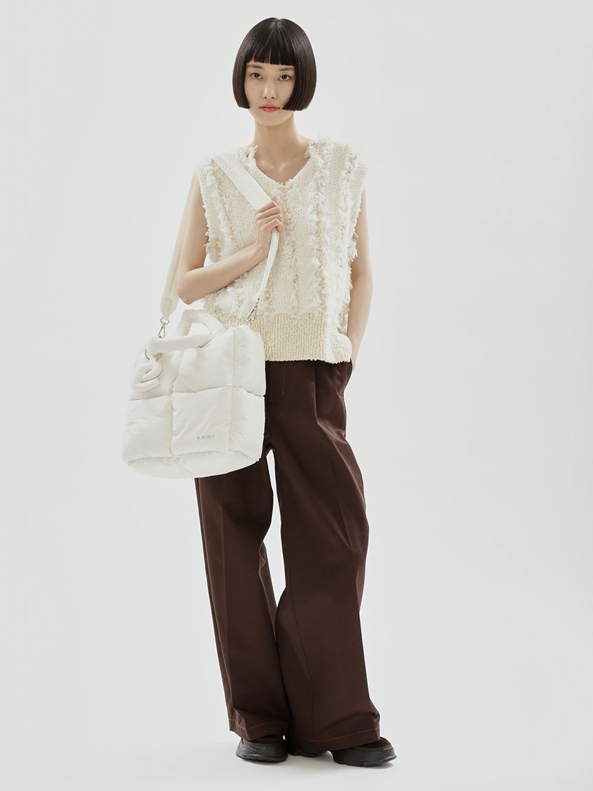 emmi atelier「【Dickies(R)&times;emmi】タックワイドパンツ」|チノ|