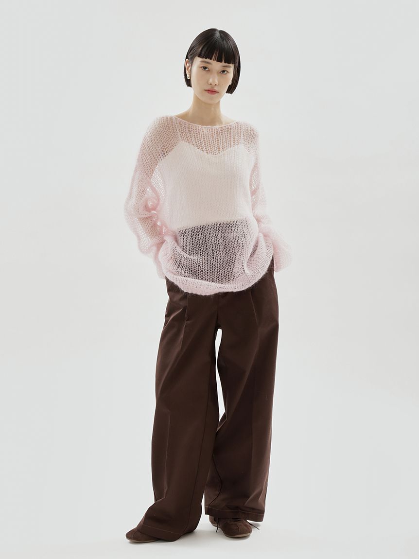 emmi atelier「【Dickies(R)&times;emmi】タックワイドパンツ」|チノ|