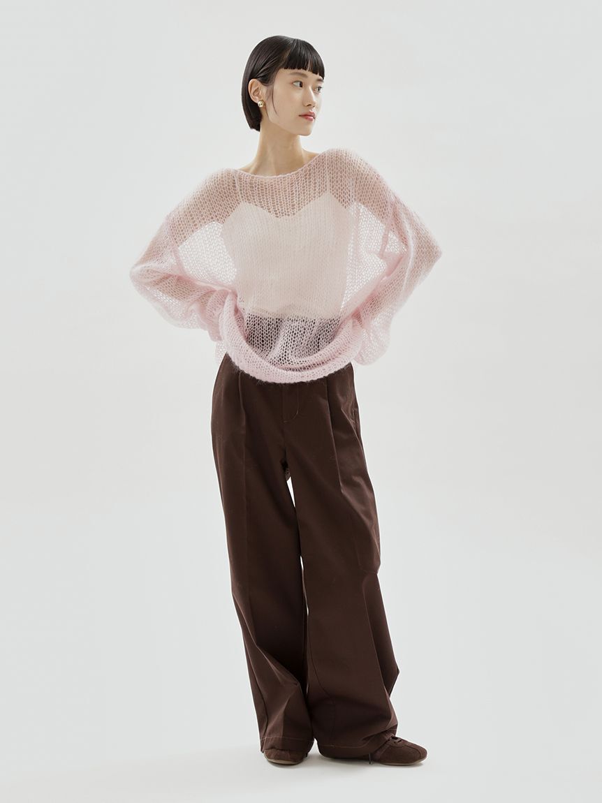 emmi atelier「【Dickies(R)&times;emmi】タックワイドパンツ」|チノ|