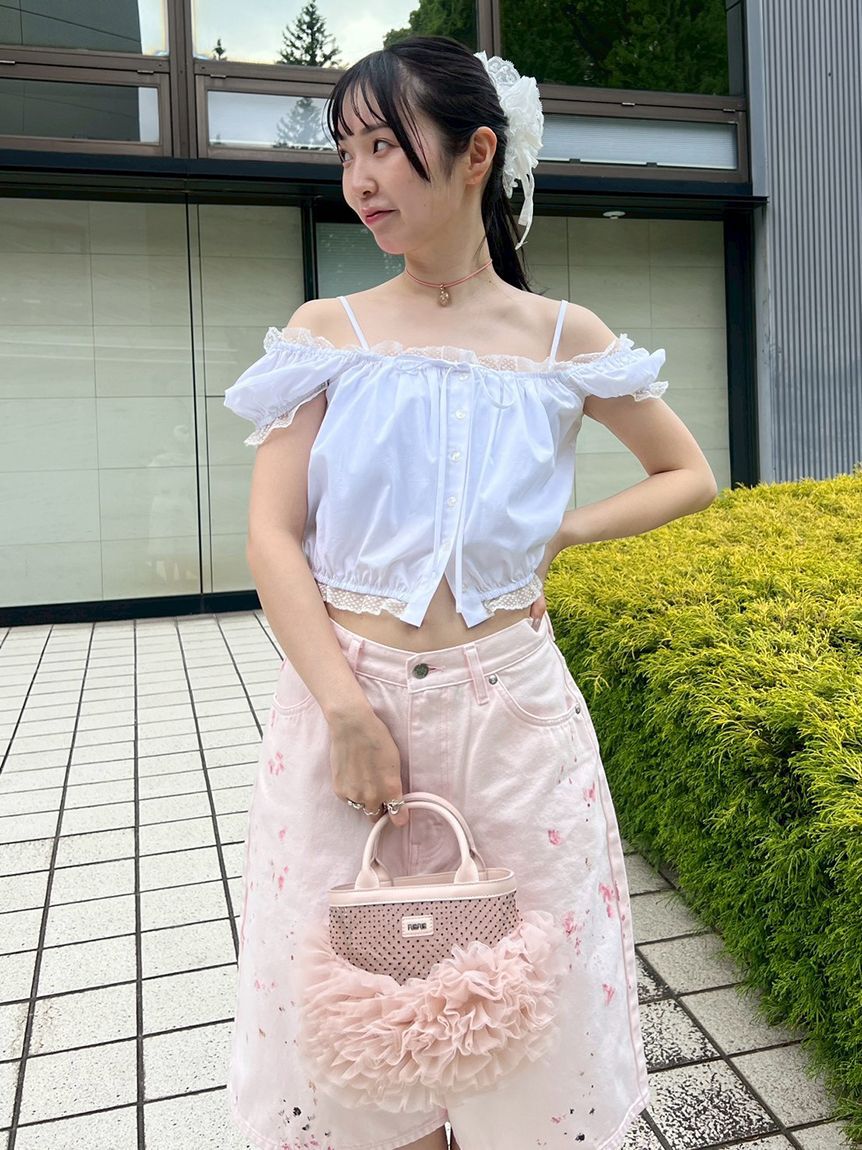FURFUR「【WEB限定カラー】パフスリーブギャザーブラウス」|シャツ・ブラウス|
