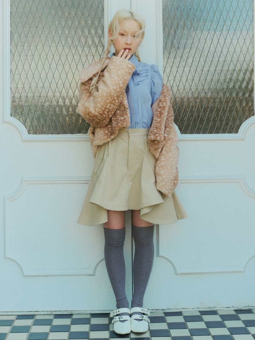 FURFUR「ビッグカラーエコファーショートコート」|その他|
