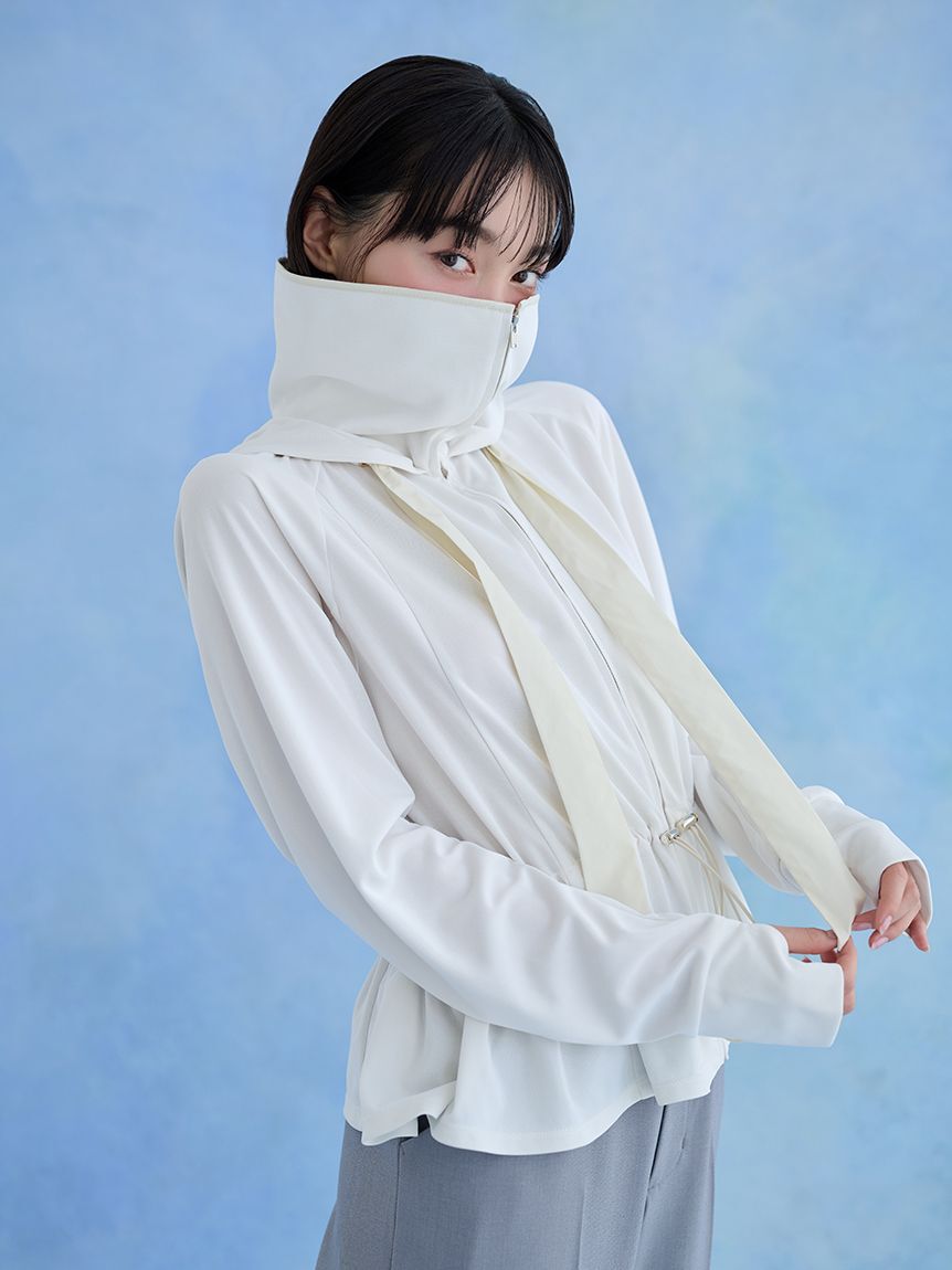 WEB限定/LUMISHADE】サンバイザー付きUVカットパーカー（SNIDEL