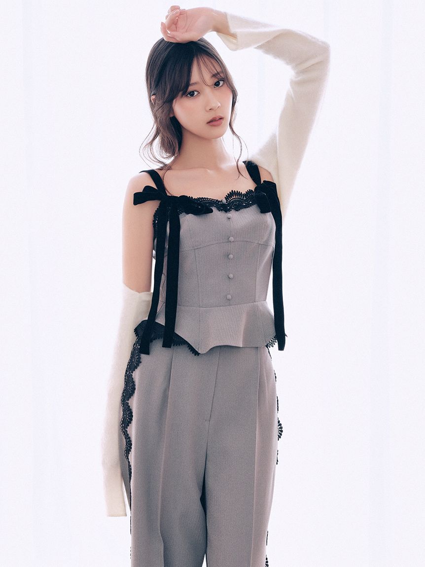 SNIDEL「【HIGH QUALITY】ウールミンクショートボレロ」|カーディガン|