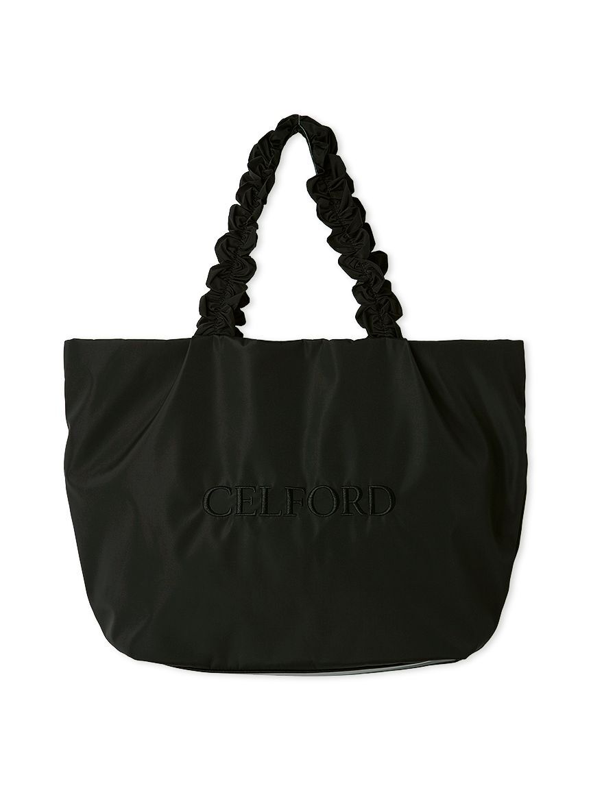 CELFORD「【プリュメル】フリルラメ刺繍トートバッグ（wide）」|トートバッグ|BLK