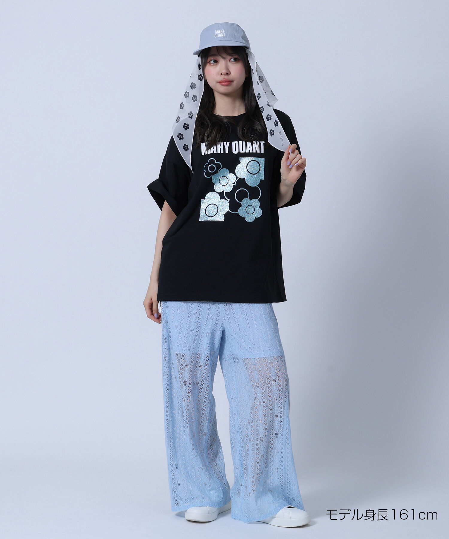 MARY QUANT「ラメデイジー Tシャツ」|Tシャツ・カットソー|