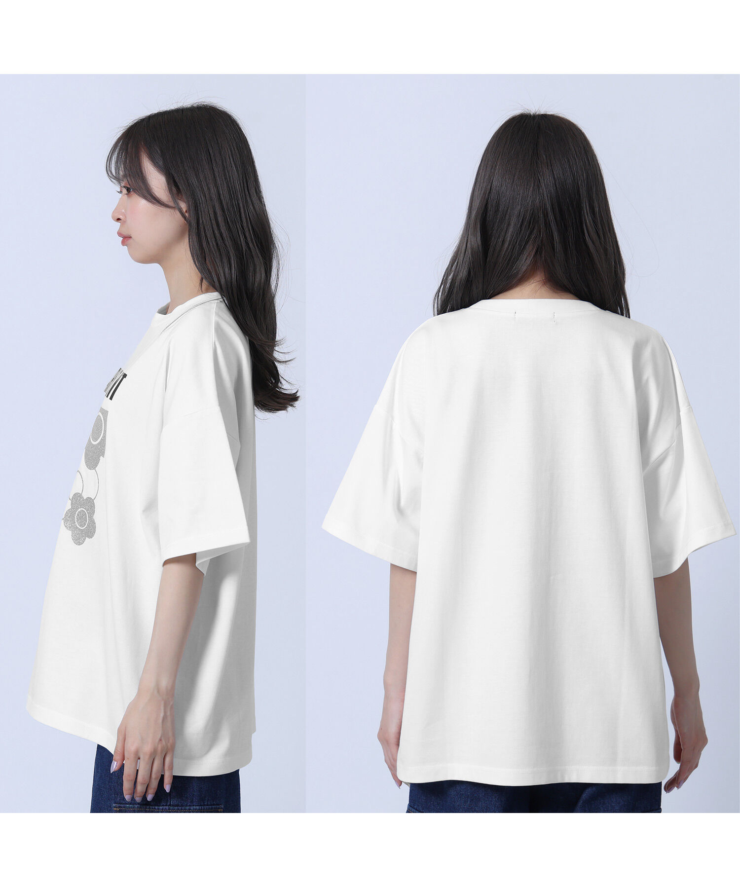 MARY QUANT「ラメデイジー Tシャツ」|Tシャツ・カットソー|