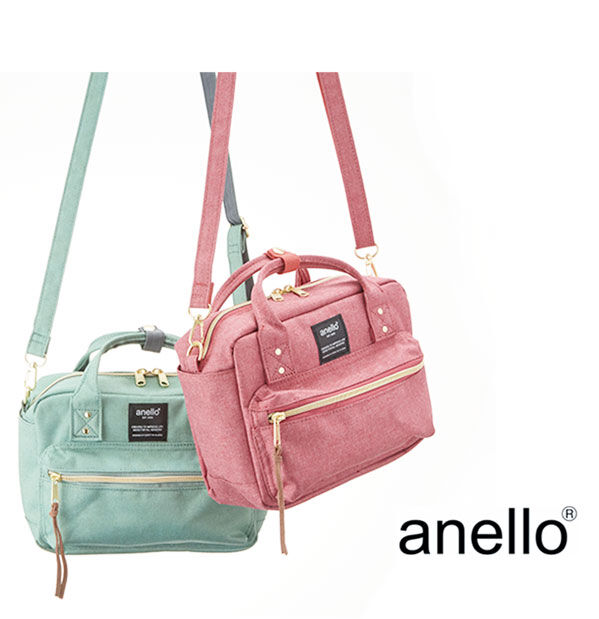 anello「ショルダーバッグ アネロ anello ショルダー ミニ 杢調 定番 2way かわいい 軽い」|ボストンバッグ|