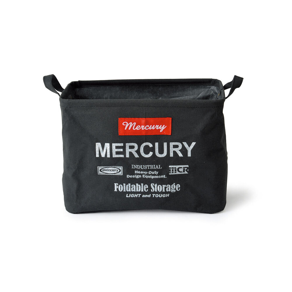 MERCURY「マーキュリー 雑貨 通販 収納ボックス 布 キャンバス おしゃれ キャンバスバケツ 四角 角型」|その他|ブラック1