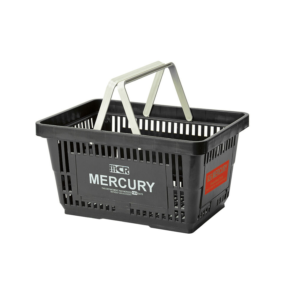 MERCURY「マーキュリー 雑貨 通販 買い物かご 買い物カゴ かご バスケット 大きい MERCURY」|その他|ブラック1