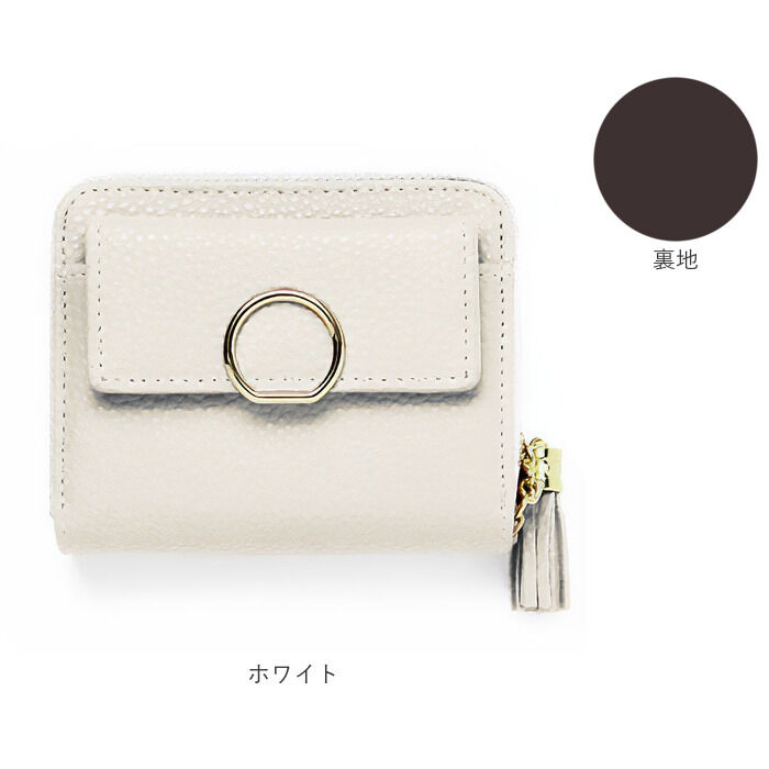 BACKYARD FAMILY「財布 レディース 二つ折り 通販 Blanc Pomm 二つ折り財布 サイフ ミニ財布 お財布」|財布|