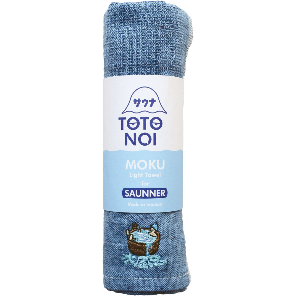 BACKYARD FAMILY「moku タオル サウナ mサイズ 通販 フェイスタオル モク サウナグッズ 33 x 100」|タオル|ブルー3