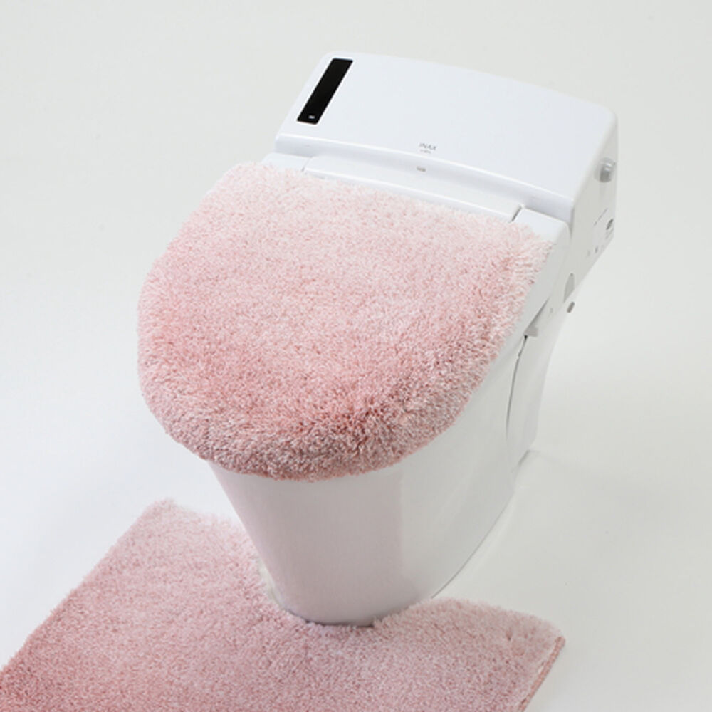 BACKYARD FAMILY「グラデ 兼用フタカバー 通販 ふたカバー 蓋カバー カバー トイレ シンプル 無地 グラデーション」|トイレタリー・ランドリーグッズ|ピンク1