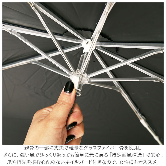 BACKYARD FAMILY「折りたたみ傘 メンズ 65cm 通販 折り畳み傘 大きい 晴雨兼用 折りたたみ シンプル 無地」|傘|