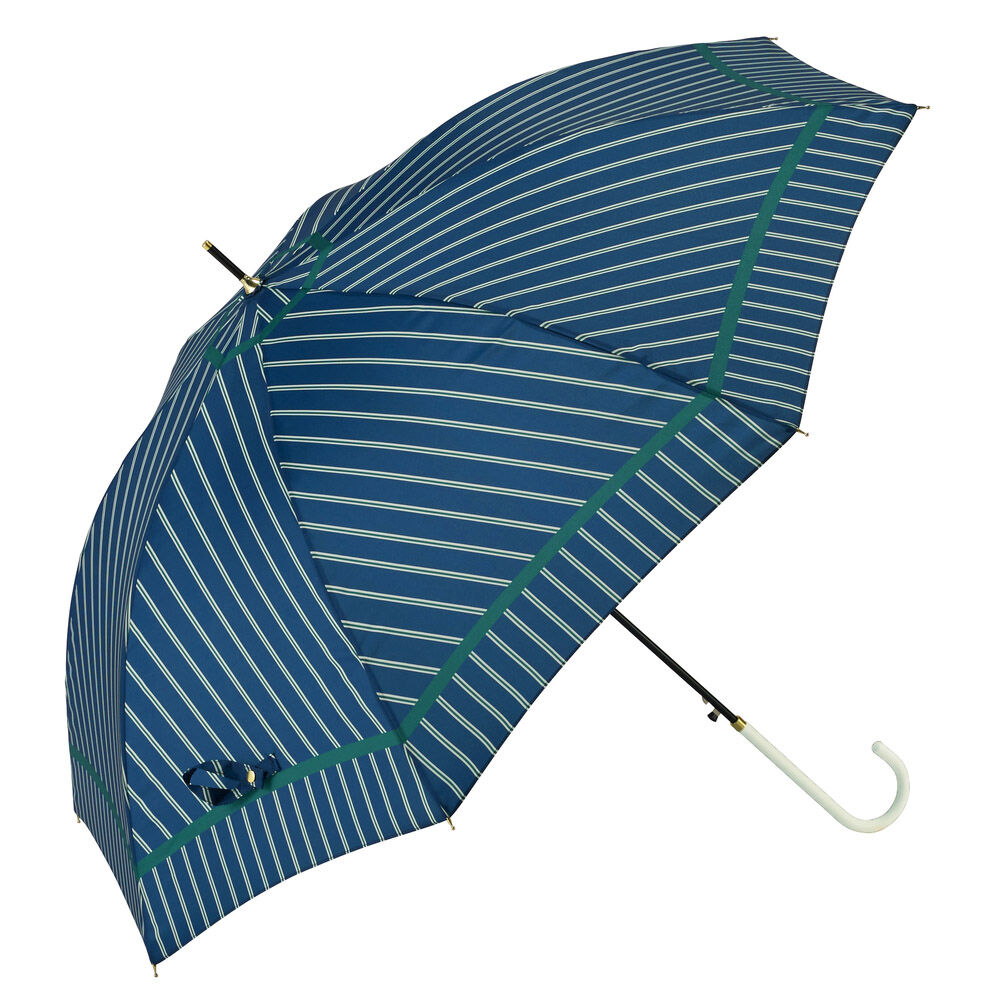 BACKYARD FAMILY「長傘 60cm 耐風 スリム レディース 通販 耐風傘 傘 かさ カサ 雨傘 婦人傘 スリム傘」|傘|ブルー4