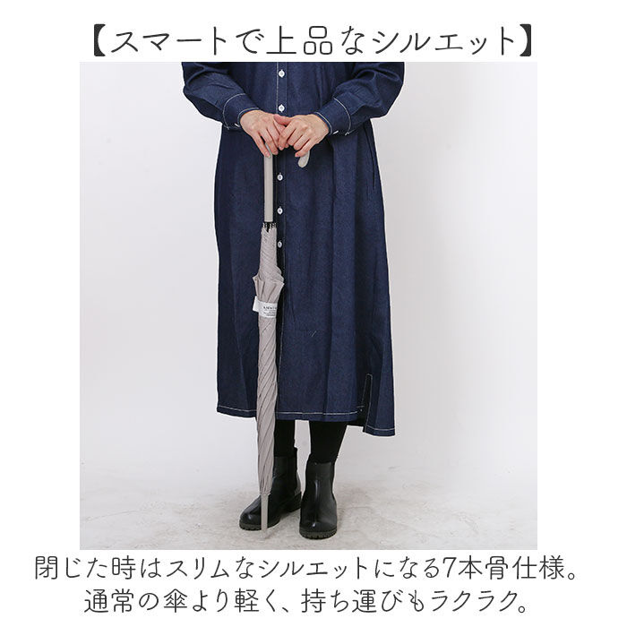 BACKYARD FAMILY「長傘 レディース 軽い 通販 傘 超軽量 超撥水 耐風傘 雨傘 手開き 60cm 耐風 撥水 かさ」|傘|
