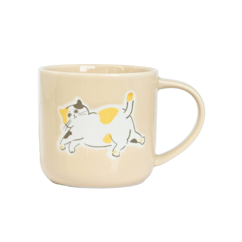 BACKYARD FAMILY「マグカップ 猫柄 通販 日本製 マグ カップ スープカップ 陶磁器 コップ 大きめ 350ml」|グラス・マグカップ|ベージュ1