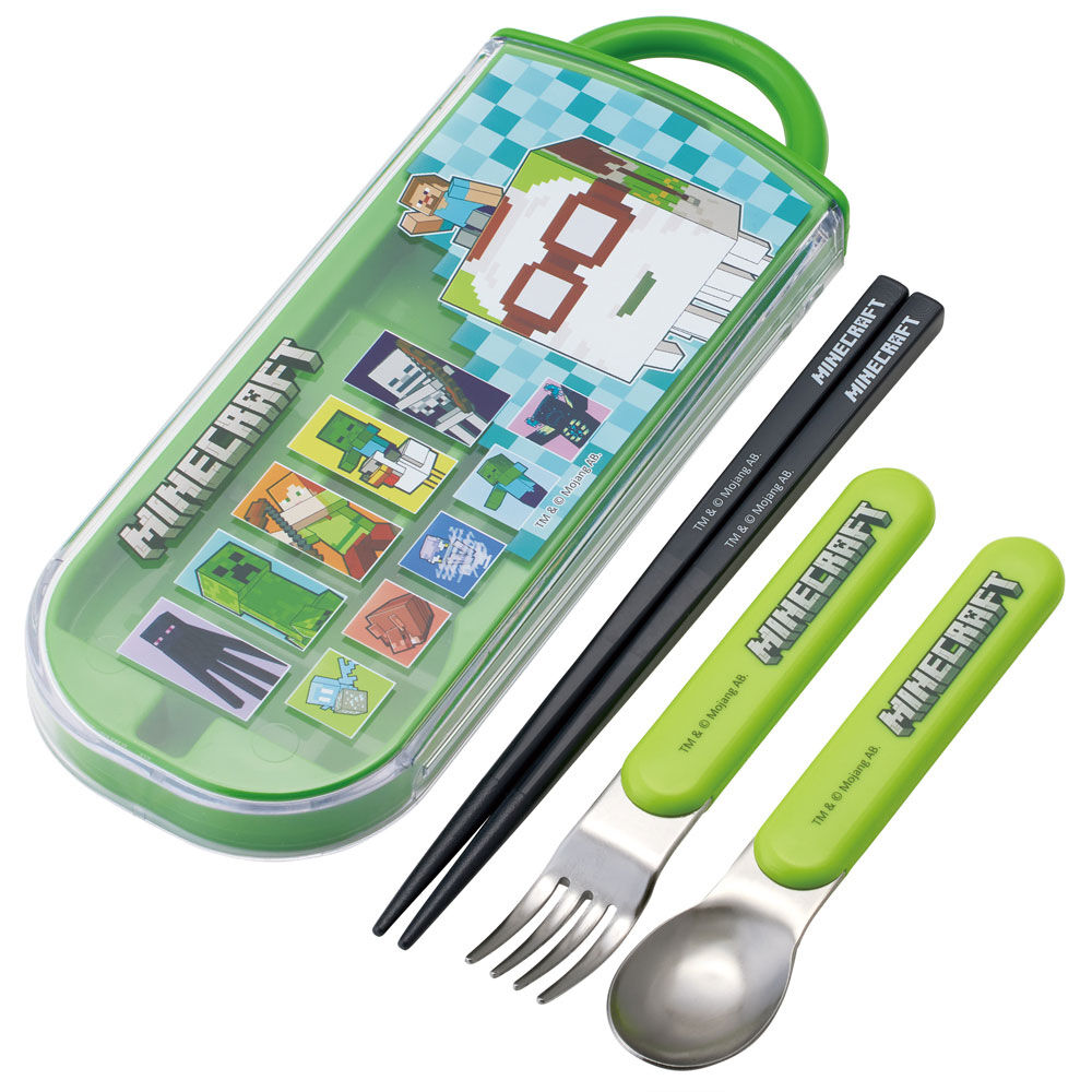BACKYARD FAMILY「トリオセット 食洗機対応 通販 日本製 スケーター 箸 スプーン セット Skater TACC2」|食器・キッチングッズ|グリーン1
