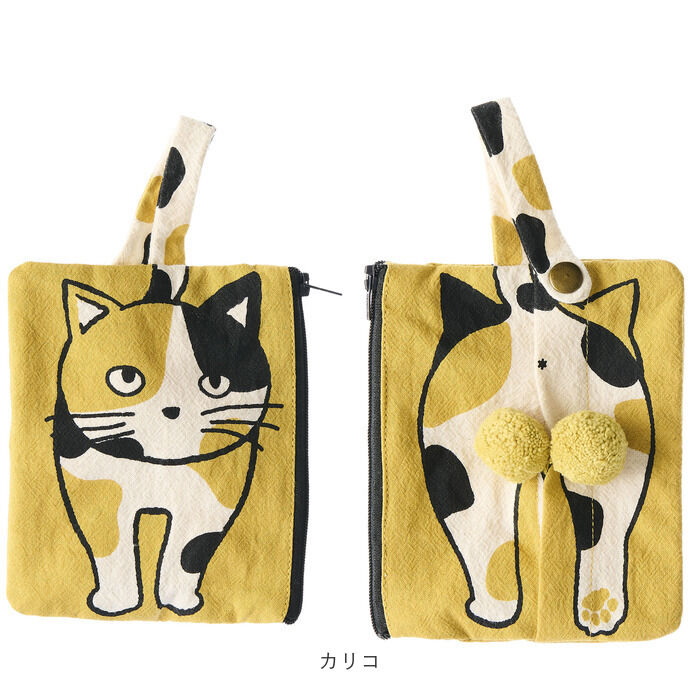 AND PACKABLE「ティッシュポーチ AND PACKABLE 通販 ティッシュ入れ ポーチ ミニポーチ 猫 ねこ」|その他|