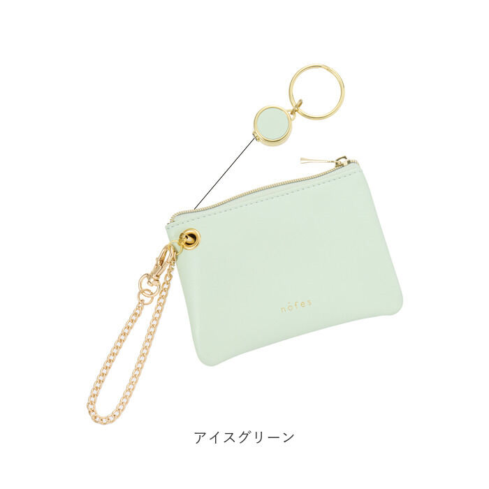 BACKYARD FAMILY「ノフェス リール付きキー＆パスポーチ 通販 nofes NSK1449 パスケース」|定期入れ|