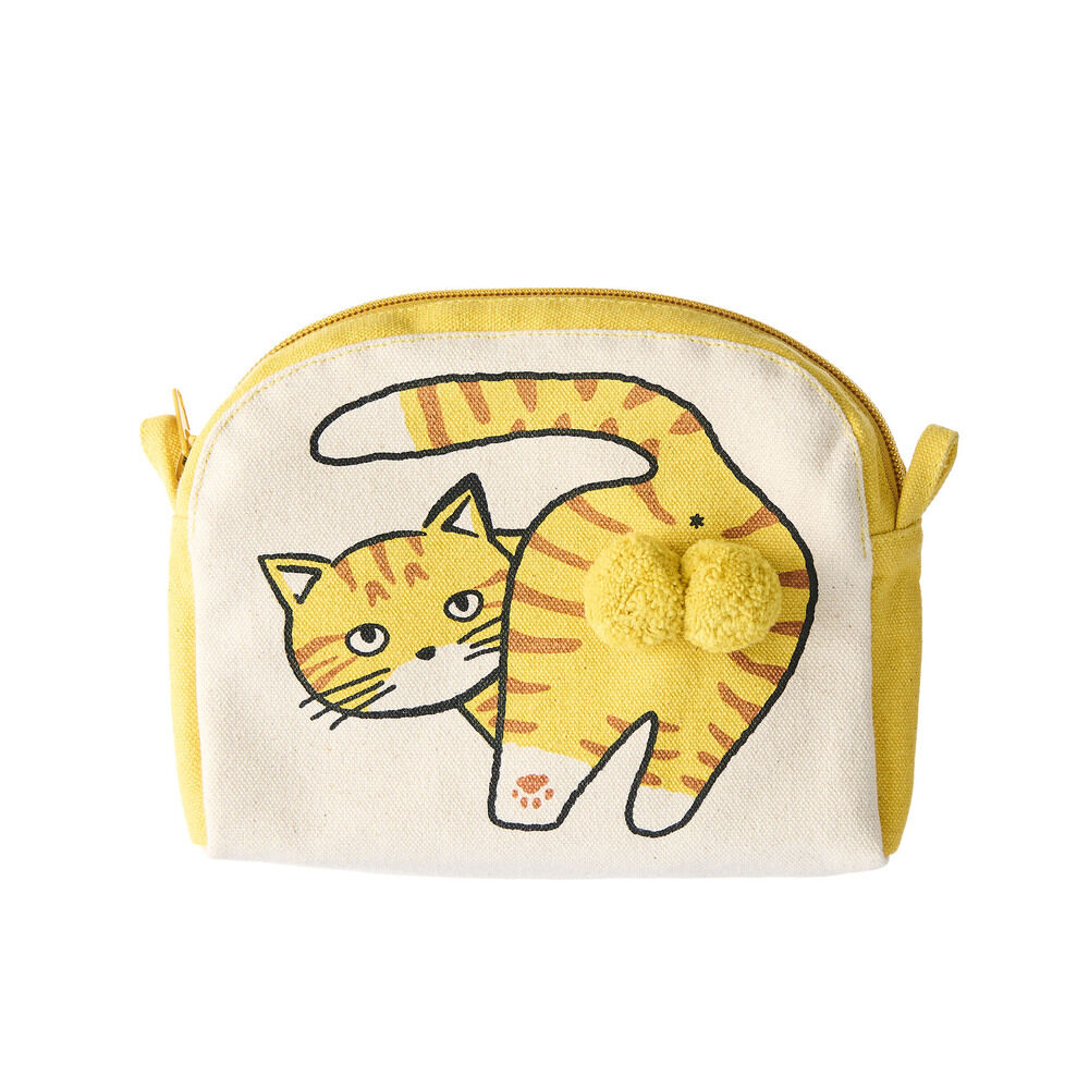 AND PACKABLE「ニャンタマポーチ AND PACKABLE 通販 ミニポーチ 猫 小物入れ かわいい ねこ ネコ」|ポーチ|ホワイト1