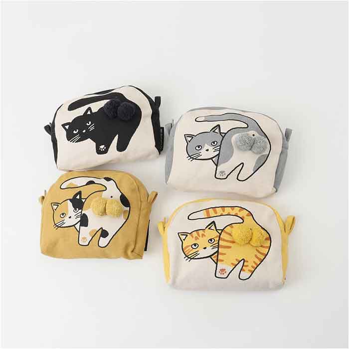 AND PACKABLE「ニャンタマポーチ AND PACKABLE 通販 ミニポーチ 猫 小物入れ かわいい ねこ ネコ」|ポーチ|