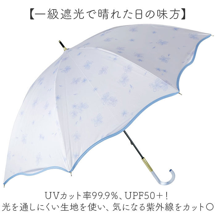 BACKYARD FAMILY「晴雨兼用傘 レディース 通販 長傘 晴雨兼用 雨傘 日傘 傘 かさ 55cm おしゃれ 花柄」|傘|