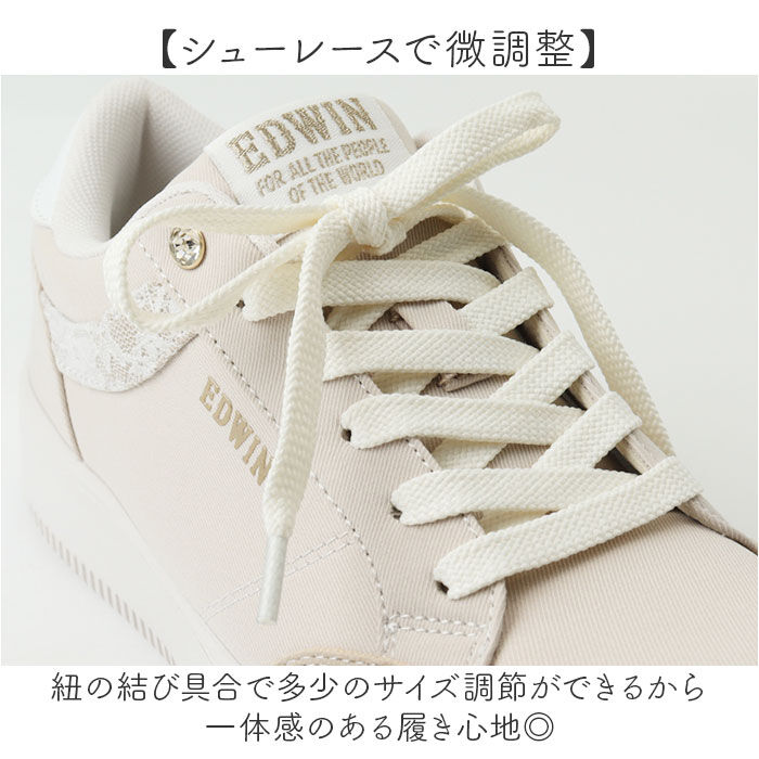 BACKYARD FAMILY「EDWIN レディーススニーカー 厚底 通販 エドウィン シューズ おしゃれ かわいい スニーカー」|スリッポン|
