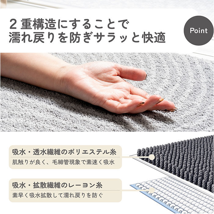 BACKYARD FAMILY「抗菌 バスマット 50 75 通販 風呂 マット 足拭きマット 風呂マット 足ふきマット お風呂」|入浴剤・バスグッズ|