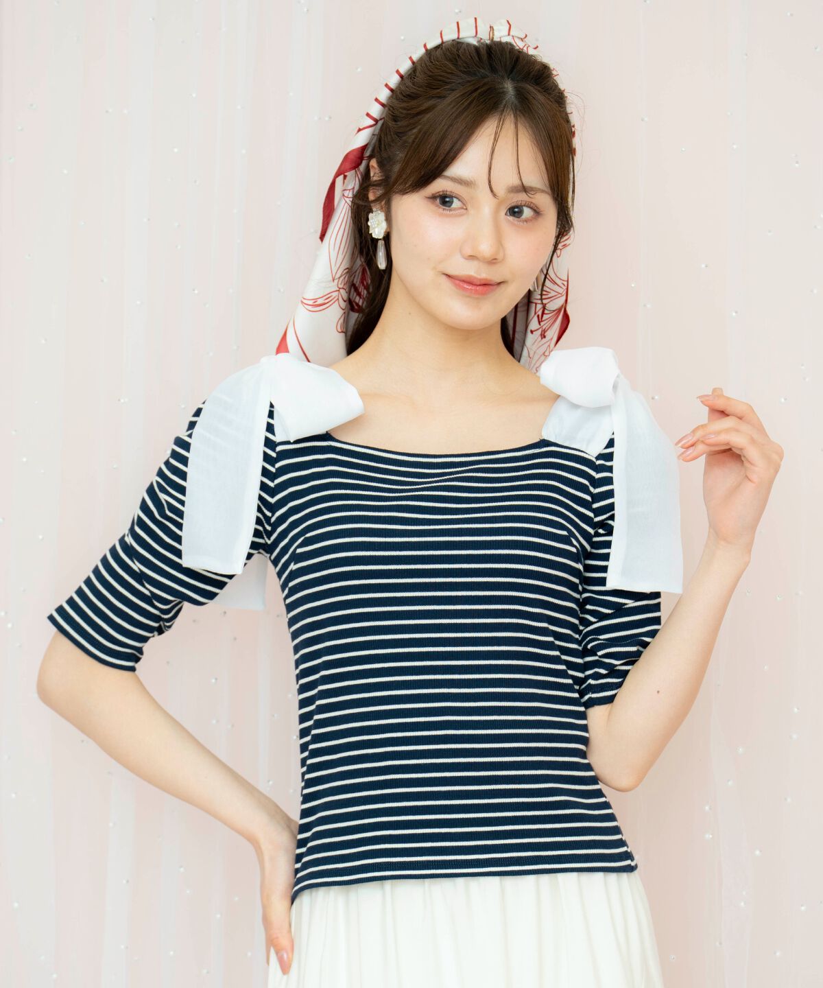 WILLSELECTION「ショルダーリボンパワショルトップス」|Tシャツ・カットソー|