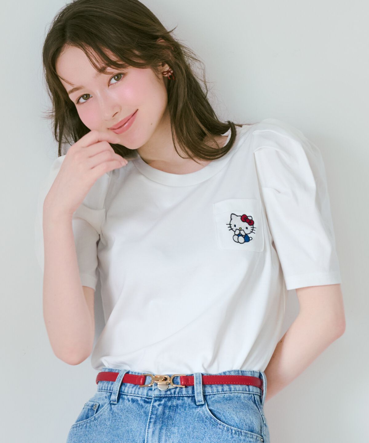 WILLSELECTION「WILLSELECTION&times;HELLO KITTY 刺繍カットトップス」|Tシャツ・カットソー|