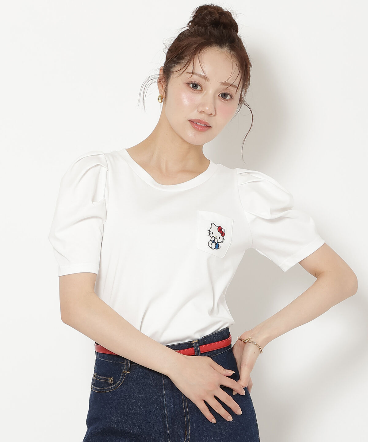WILLSELECTION「WILLSELECTION&times;HELLO KITTY 刺繍カットトップス」|Tシャツ・カットソー|