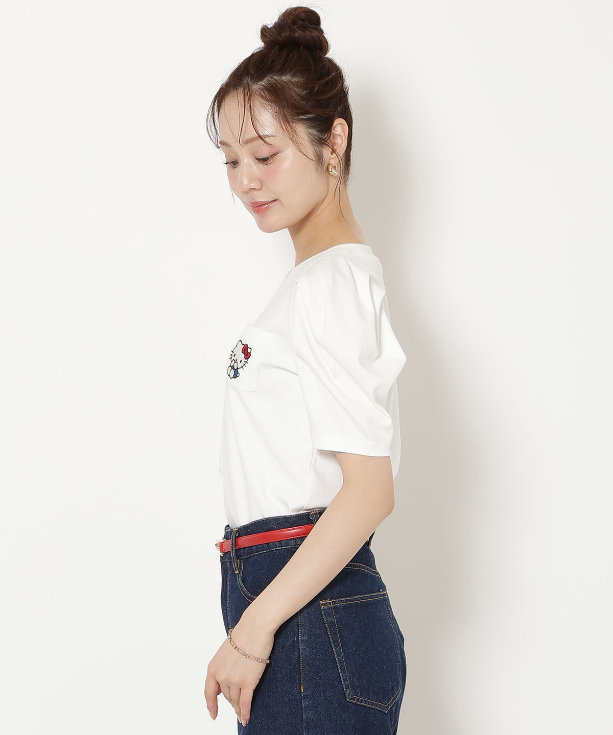 WILLSELECTION「WILLSELECTION&times;HELLO KITTY 刺繍カットトップス」|Tシャツ・カットソー|